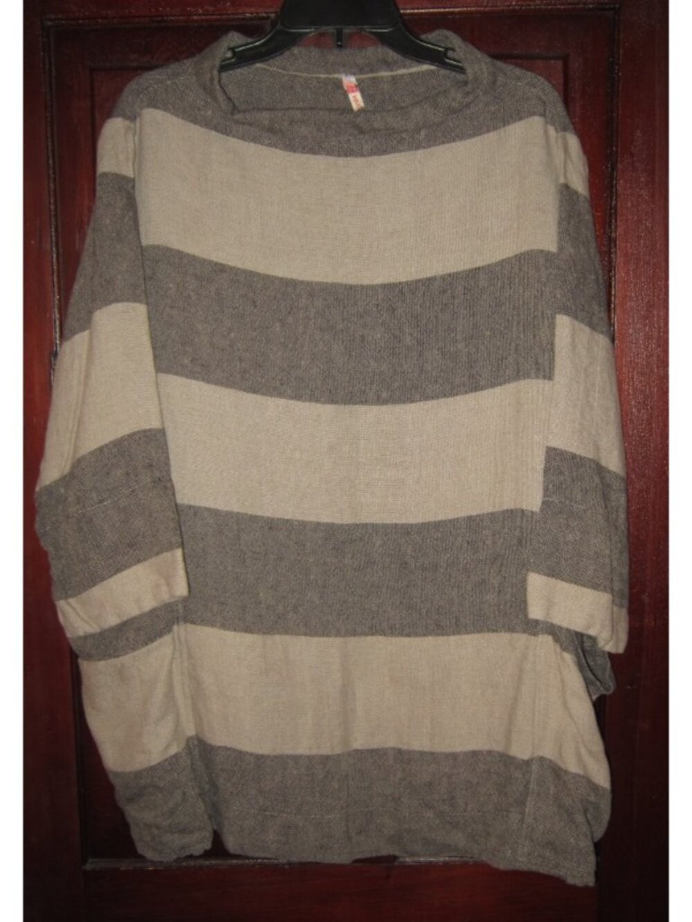South Street Linen Size 2 XL L 100% Linen Tunic Top Colorblock Lagenlook Pockets